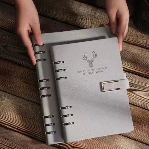 Deri 14,3cm x 21.5cm Kurumsal Baskılı Defterler A5 özel baskılı not defterleri